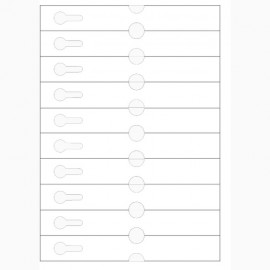 Etiquettes à boucle pour imprimante laser