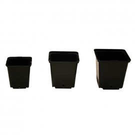 Pots carrés avec drainage latéral Pots carrés avec drainage latéral