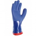 Gants PVC large doublure chaude 