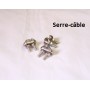 Lot de 10 serre-câble à étrier inox pour végécâble