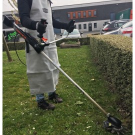 Tablier de débroussaillage en cuir