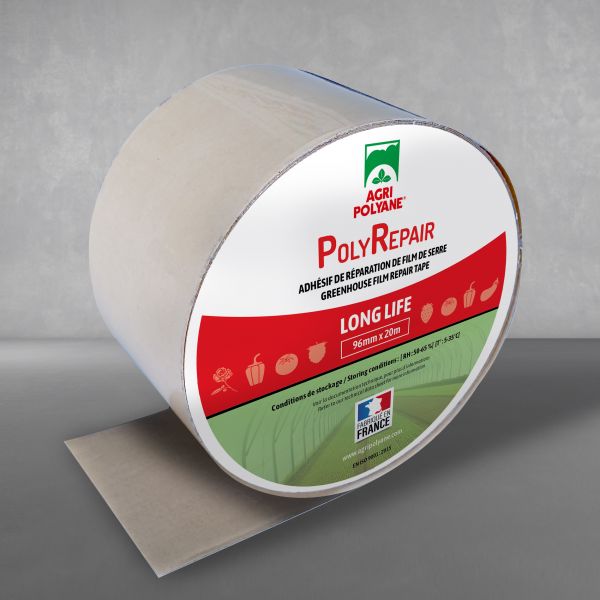 Les produits   Film ensilage - Ruban adhésif répare bâche  ensilage noir 100 mm x 20 m