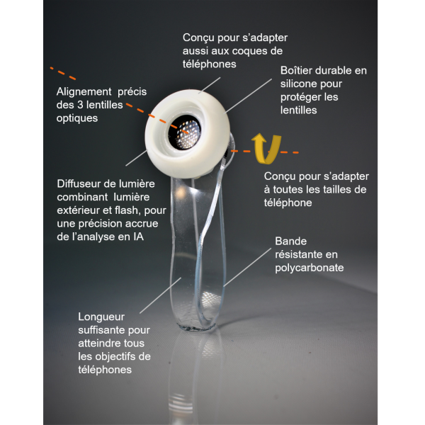 Microscope de poche pour téléphone portable