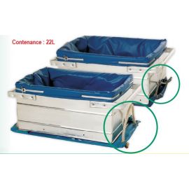 Caisse autovidante aluminium 2 élastiques Caisse autovidante aluminium 2 élastiques