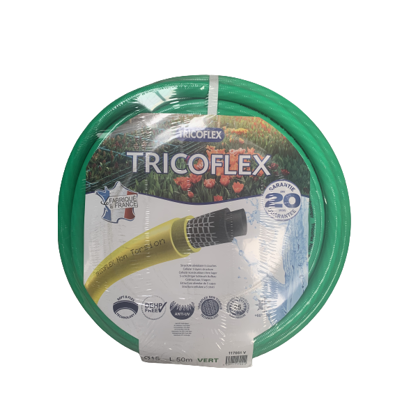 TUYAU ARROSAGE DIAMETRE 19MM 50M TRICOFLEX