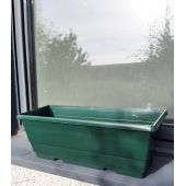 Lot de 10 jardinières vertes 40 cm
