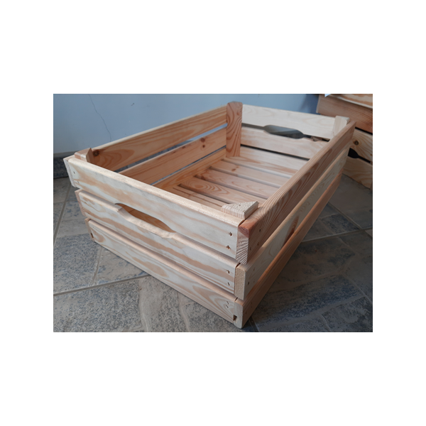 2 caisses en bois pour fruits/légumes - Triangle Outillage