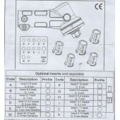 Renvoi d'angle universel + adaptateur