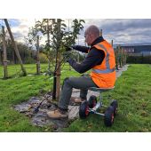 Siège de travail galvanisé sur roues