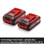 2 batteries 18V
