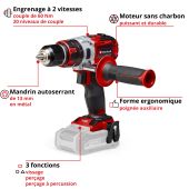 Perceuse visseuse à percussion sans fil 18V Einhell