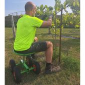 Siège de travail galvanisé sur roues